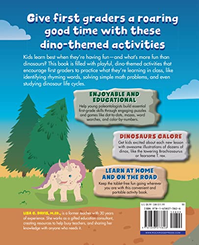 First Grade Activity Book: Dinosaurs: 75 Games to Practice Reading, Math, Science & Social Studies Skills 9