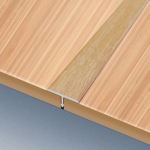 T-Form-Übergangsstreifen, 100 cm Länge, Bodentür-Reduzierstreifen, Aluminium, Metallische...
