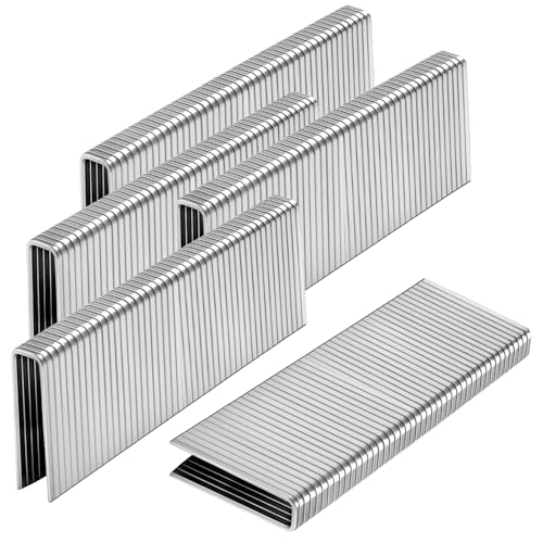 Image of 1000-Count 1-1 /2- Inch Length 304 Stainless Steel 18 Gauge 1 /4 Inch Narrow Crown Staples, for Pneumatic, Electric 18GA Stapler Gun