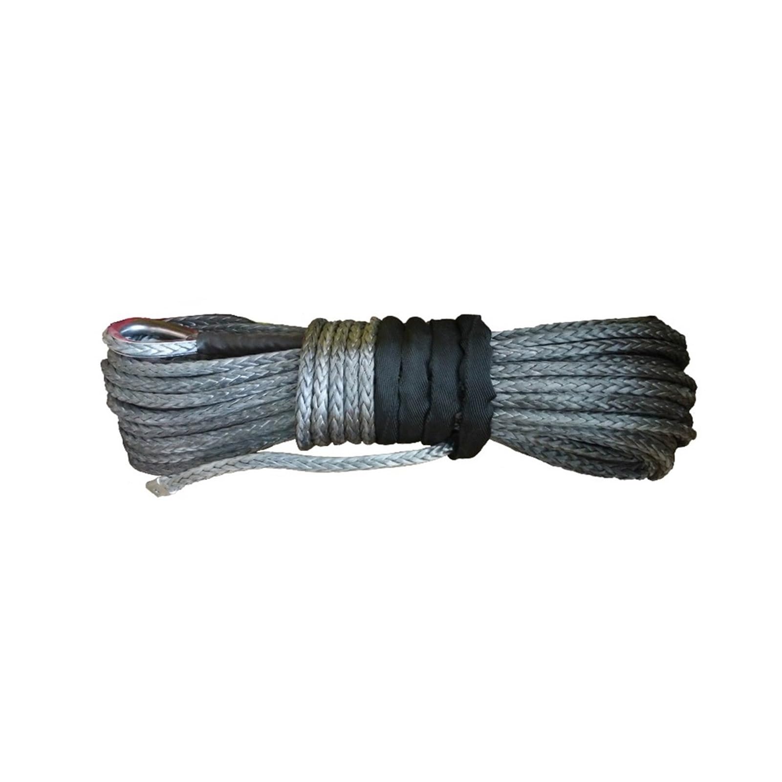 Mthckxjbsuz Nero Winch Rope, 10Mm X 30M Synthetic Winch Rope/Line High Performance Uhmwpe Fiber, Rope Cable 20500Lbs Line For Atv Utv(Nero)
