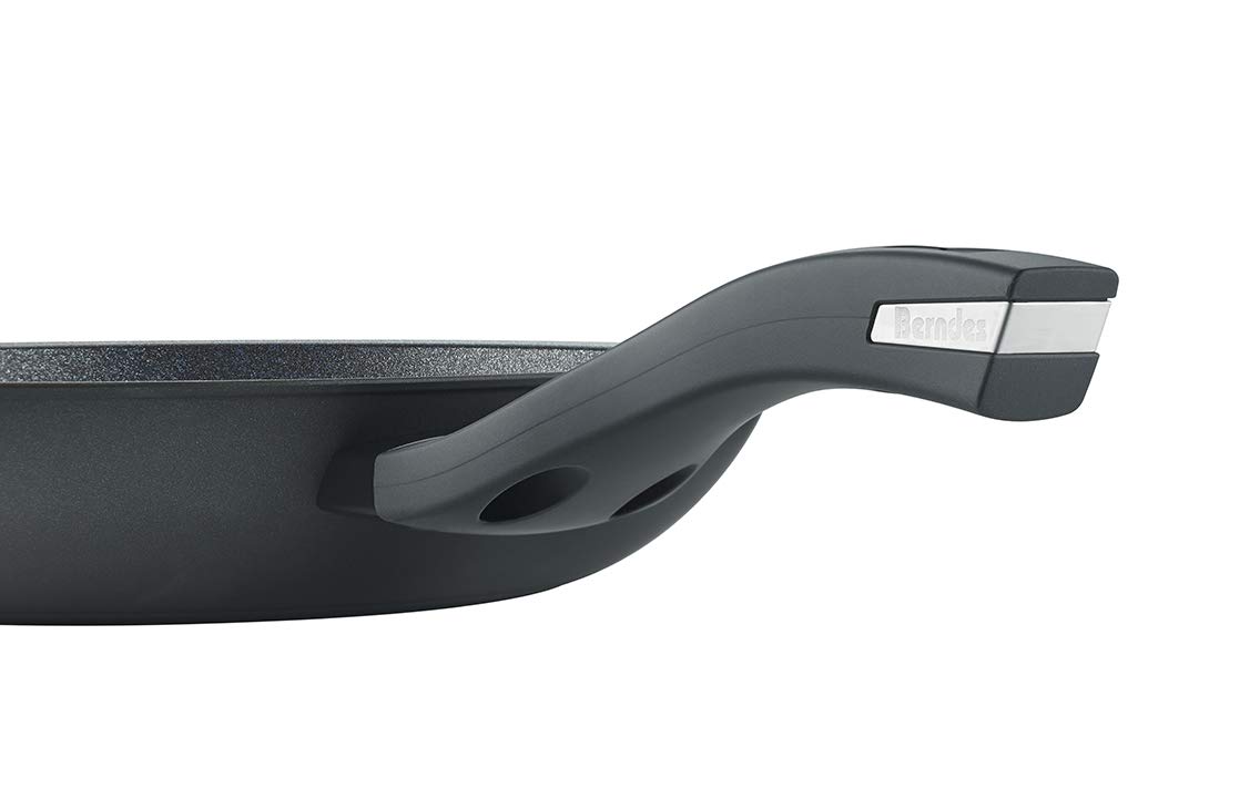 Berndes Balance Induction Enduro Grillpfanne 28x28 Bistecchiera 28 cm, Alluminio Forgiato, Nero