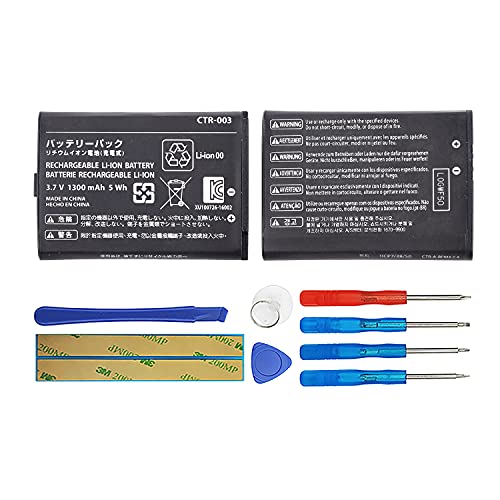 Image of Duotipa New CTR-003 Battery Compatible with 3DS, 2DS, 2DS XL Game Console with Repair Tool Kit