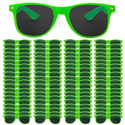 Image of 50 /100 Pack Bulk Sunglasses for Adult Retro 70s 90s Cheap Glasses UV400 Protection (100Green)