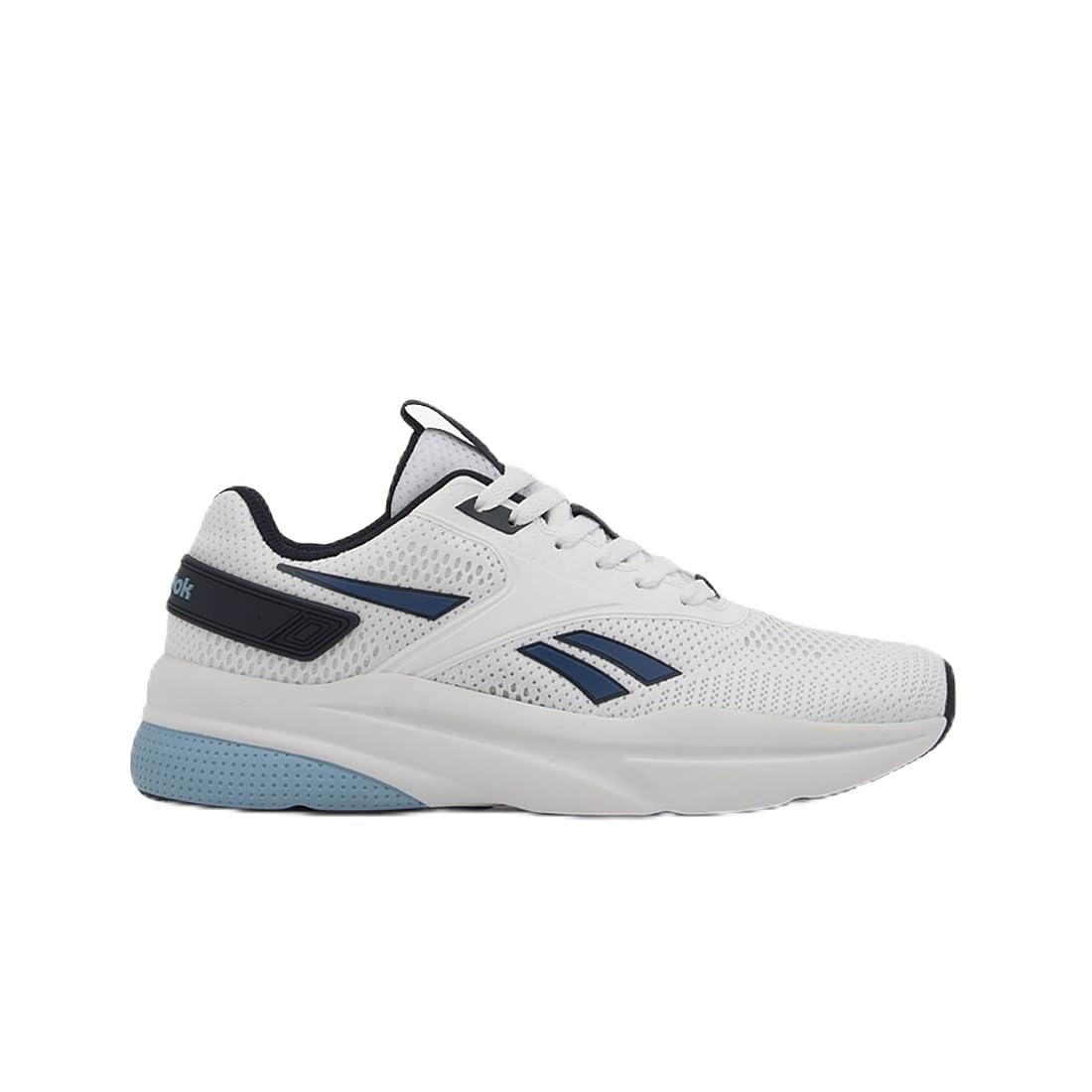 Reebok Men's Relora Trainers, White/Vector Navy/Athletic Blue, 44.5 EU