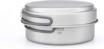 Keith Titanium Ti6017 2-Piece Pot and Pan Cook Set - 2.05 L