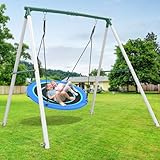 Hapfan 6.5 ft Tall Swing Sets for Backyard, 50 Inch...