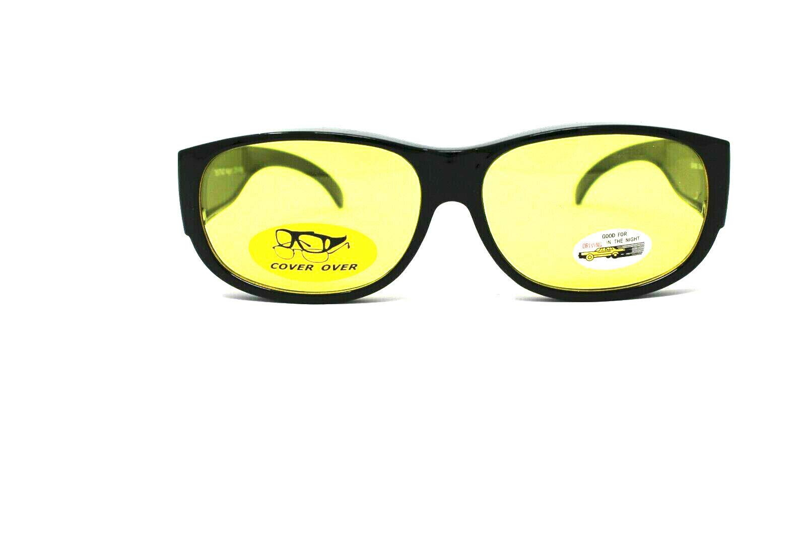 Fit-Over Computer Gamer Protective Eyewear Sunglasses, UVA and UVB Protection, Protects from TV, Phone and Computer Screens and Used for Night Driving (7667ND)