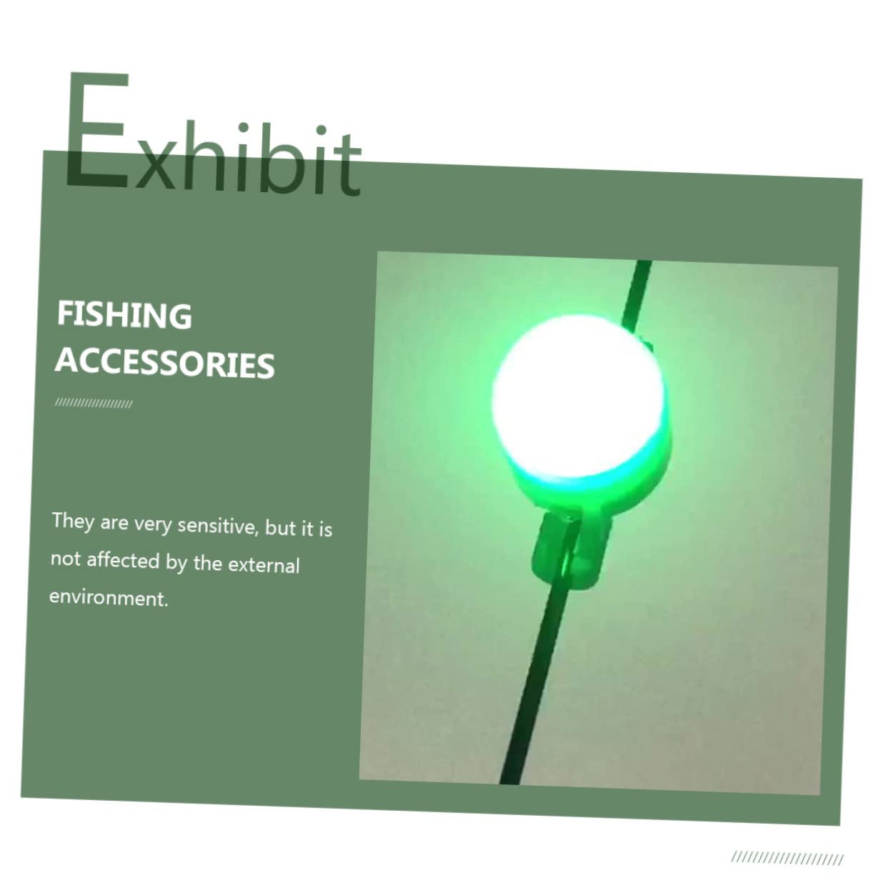 YARNOW 12 Set Luci da Pesca Notturne Accessori per La Pesca Lampada Portatile per Canne da Pesca Torcia da Pesca Professionale Kit da Pesca Luce da Pesca a LED Plastica Attrezzo Induzione