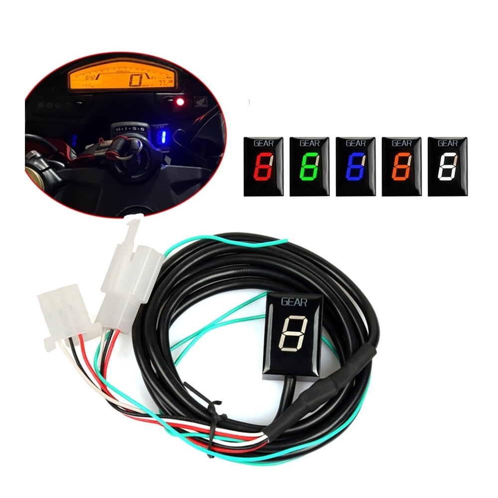 Velocità Indicatore Moto Indicatore Di Marcia Visualizzazione Della Velocità 1-6 Per GL 1800 GL1800 Per Go&ldWing 2001 2002 2003 2004