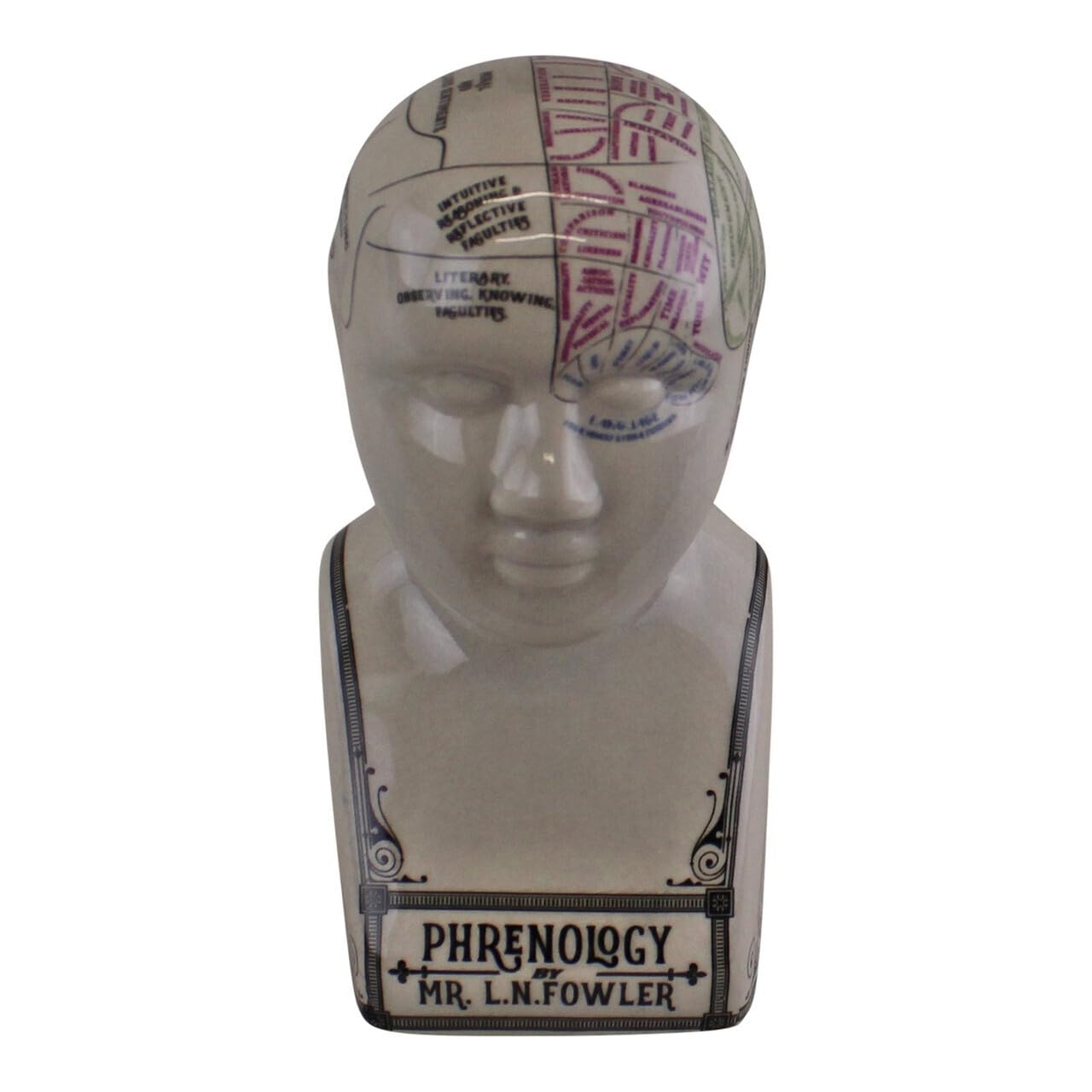 Grindstore Oak Tree Temerity Jones Porcelain le Phrenology Head Mr L. N. Fowler Inspired Piece
