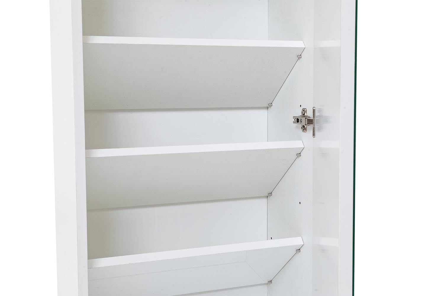 TFT Scarpiera Libreria 5 Ripiani in Melaminico 52,5x23x160cm Sc Bianca Specchio