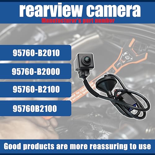 Image of No. 95760-B2100 Rear View Backup Reverse Parking Camera /Rear View Camera | Compatible with New Rear View Backup Parking Camera Kia Soul 2014 2015 2016 F8 Reverse Park Assist Camera Replace 95760-B2010