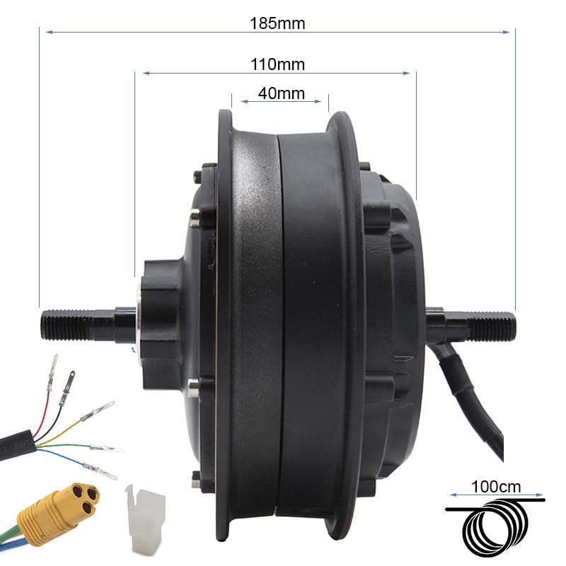 eWheel Motore 48 V 1000 W 6/B34 G2 MAX per monopattino elettrico, accessorio resistente per migliorare la sicurezza, comfort e manutenzione del monopattino elettrico