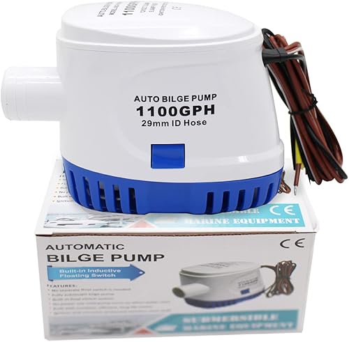 Miniatura 10 de Interruptor flotante de bomba de sentina automática, CC 12 V 24 V, interruptor flotante Sensor de flujo de interruptor de sentina para bomba de agua