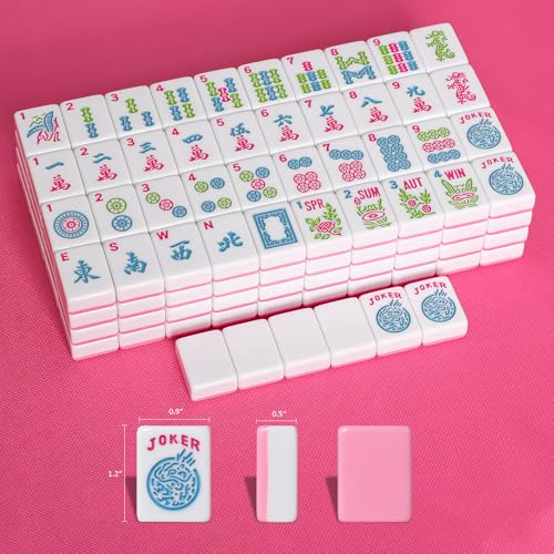 Set de fichas American Mahjong 166 piezas con bolsa miniatura 2