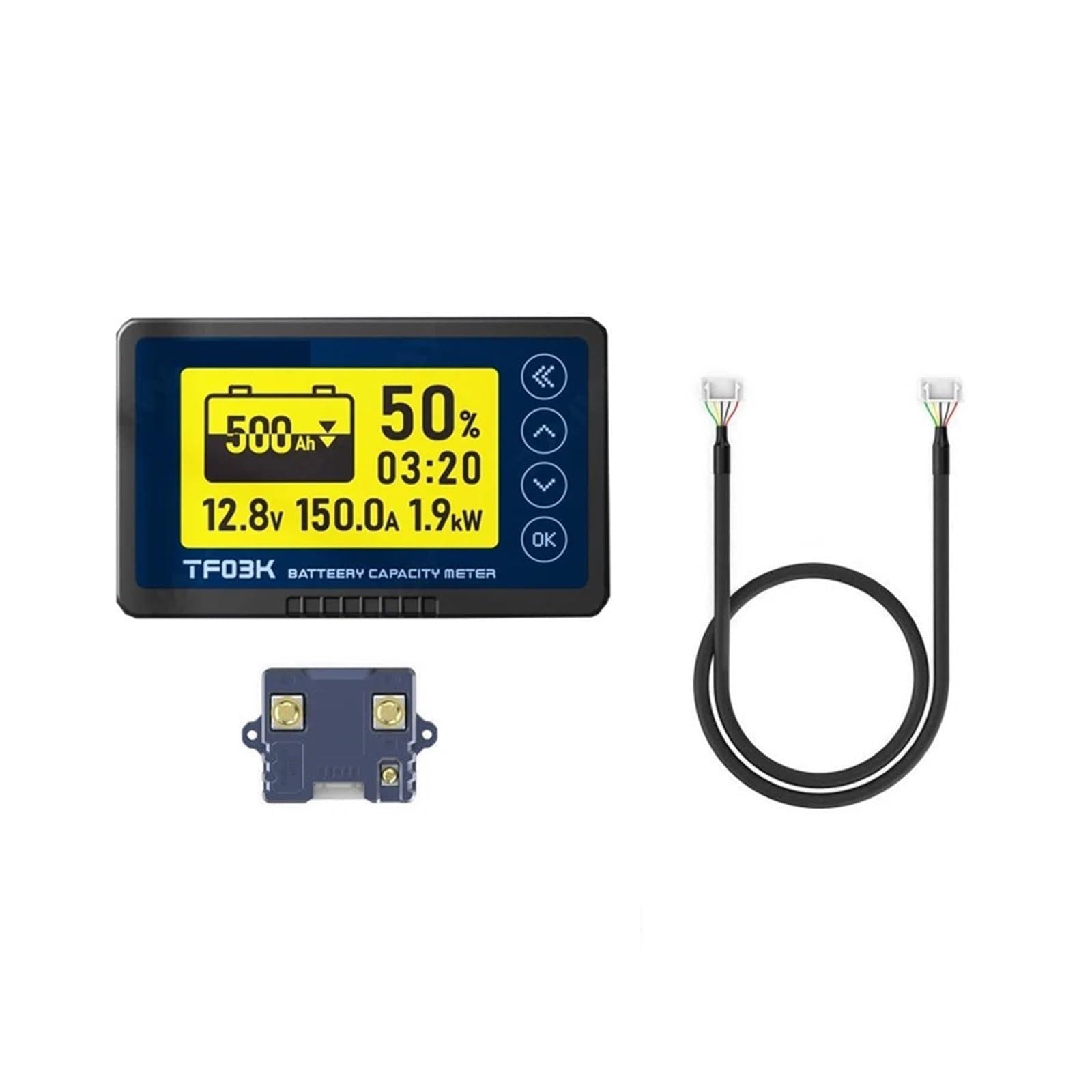 DC8-120V Coulomb Counter Meter Battery Capacity Indicator Napięcie Prąd 50A/100A/350A/500A Coulomb Counter For Electric Car(50A(0-75A))