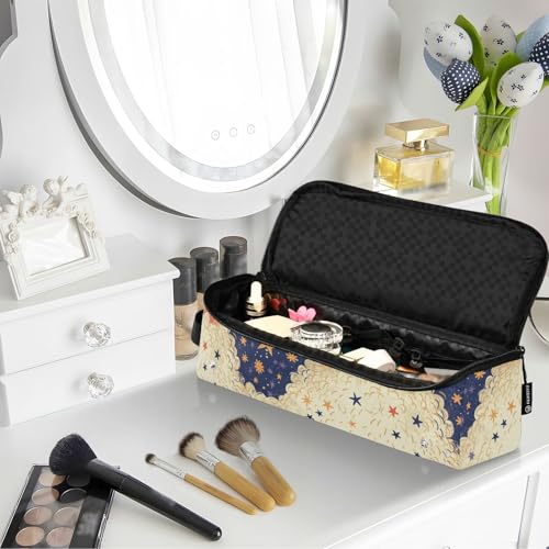 Bolsa de viaje para herramientas de cabello con diseño de caras de perros, resistente al calor, impermeable, organizador portátil para planchas y rizadores miniatura 6