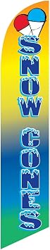 Snow Cones Feather Banner Swooper Flag, Repalcement Flag Only