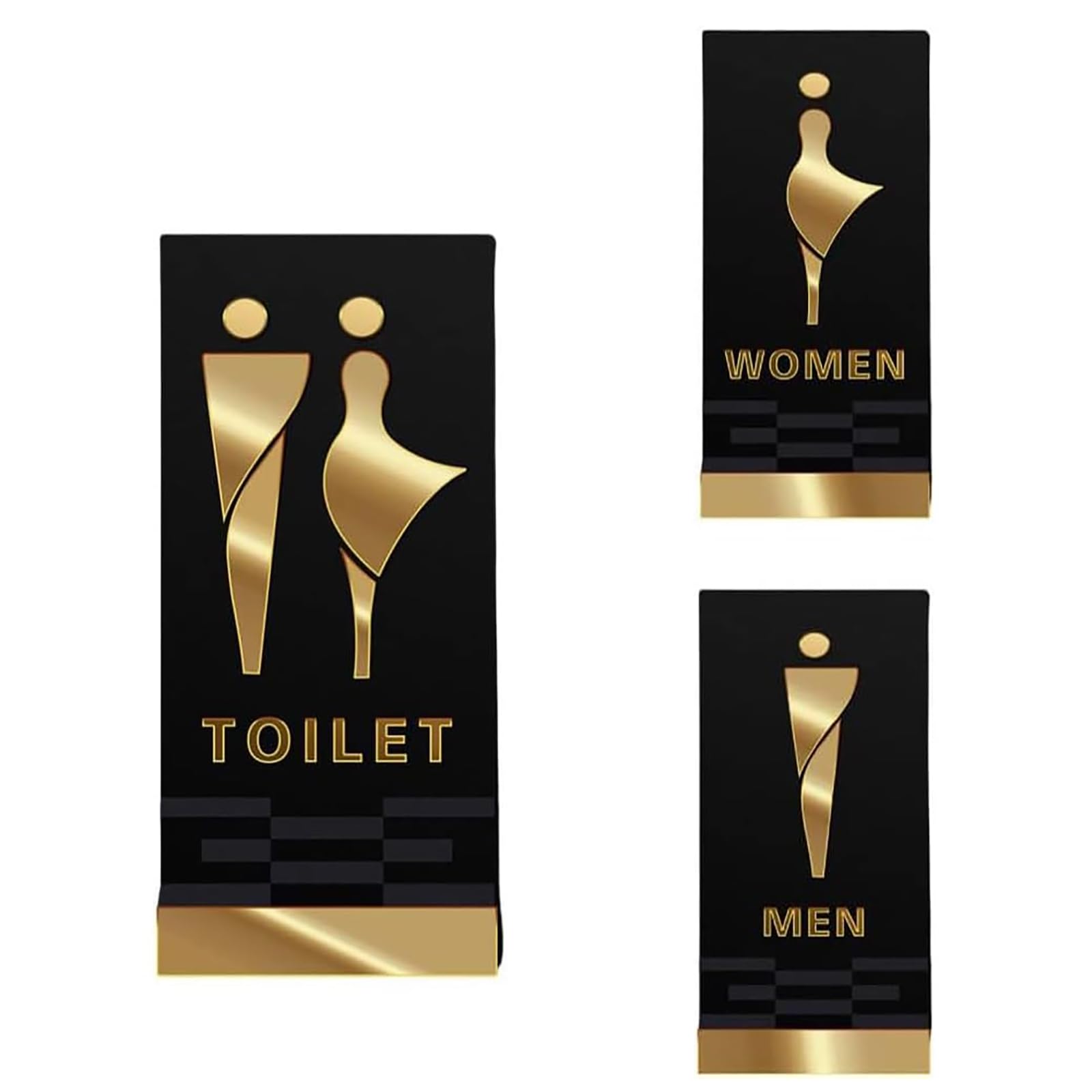 Letreros De Baño para Hombres Y Mujeres, Letreros De Baño para Hombres Y Mujeres, Conjunto De Letreros De Baño Unisex, Duraderos Y De Moda, para Negocios, Oficinas, Centros Comerciales
