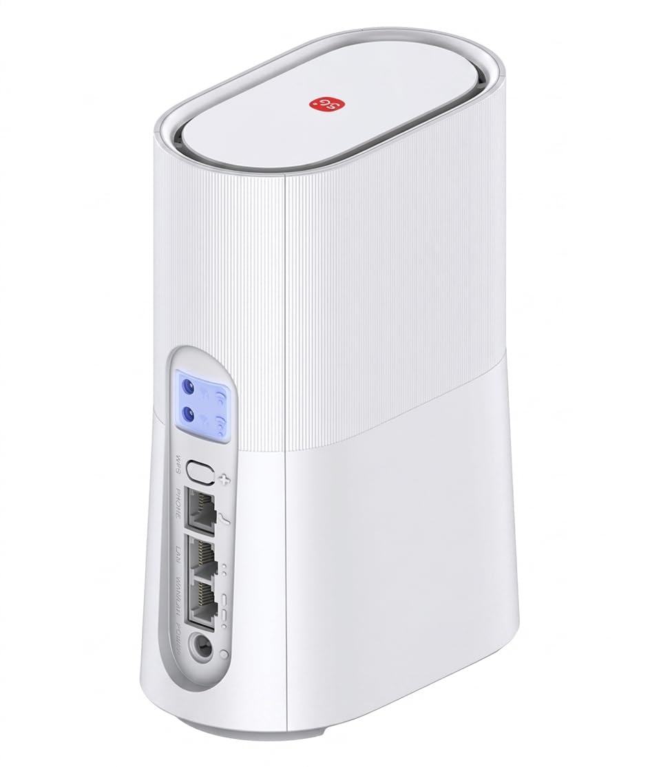 ZTE Routeur G5B2 5G AX3600 Wi-Fi 6 CPE intérieur, jusqu'à 3,03 Gbps, double bande, sans SIM, 2 ports Gigabit, pour jusqu'à 64 appareils
