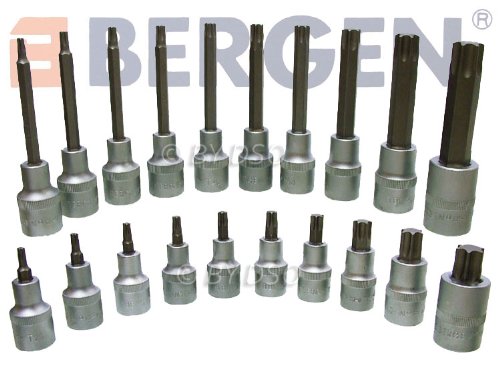 US Pro 32 Piece 1/2" Dr Torx Star Socket Bit Set T20-T70, 55mm to 200mm B1372, Variety Pack - Image 4