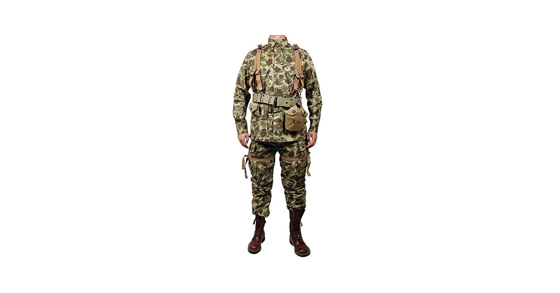 ZWJPW WW2 米国陸軍　M42 空挺部隊員　コットンユニフォーム　レプリカ Amazon.com: zwjpw WW2 US Army M42 Airborne Paratrooper
