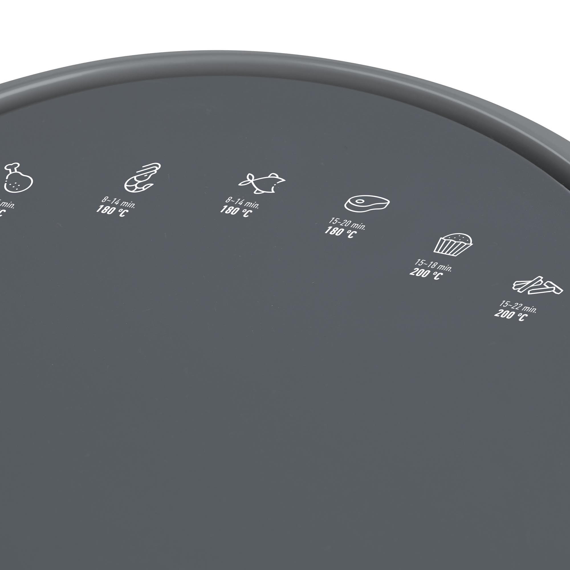 JATA JEFR1229 - Freidora de Aire 5L sin Aceite, 1450W, 200ºC, Pantalla Digital, Programas Automáticos, Antiadherente sin BPA, Temporizador 60 min