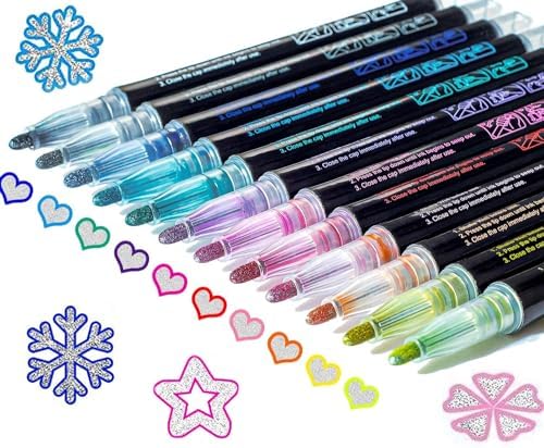 Glitter Self-Outline Markers 12-Pack – Kids & Teen Gifts view 8