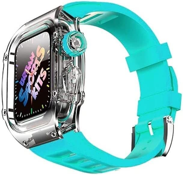 Kit de modification de bracelet pour Apple Watch Series 8 et montre transparente 45 mm