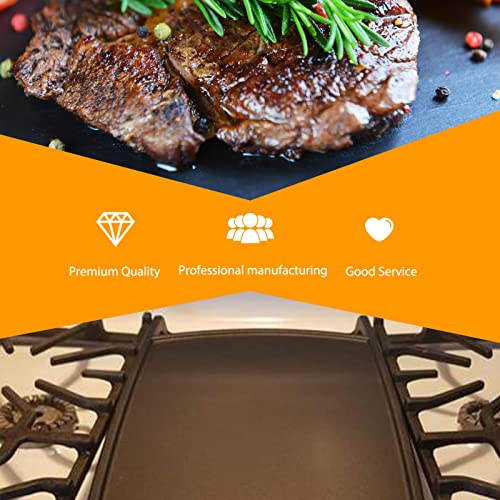 316499902 Griddle Replacement Parts For Frigidaire Stove Parts Top Griddle Plate Kenmore Gas Range Parts Reversible Cast Iron Center Griddle Flat Top Pan 1 Pack #TOP6