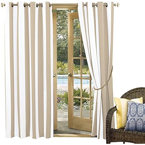 Sun Zero Khaki UV Protection Curtain, 54" x 84" Cover