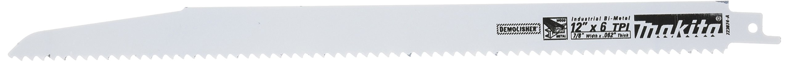 Makita 723074-A-3 12-Inch 6-TPI Demolition Reciprocating Saw Blade