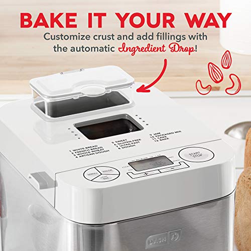 Dash-Everyday-Stainless-Steel-Bread-Maker-Up-to-15lb-Loaf-Programmable-12-Settings-Gluten-Free-Automatic-Filling-Dispenser-White