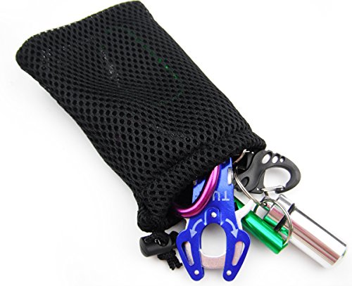 All In One 6Pcs Nylon Mesh Drawstring Bag Pouches For Mini Stuff Cellphone Mp3 9X14Cm (3.5X5.5 Inch) (Mixed Clor) #TOP3