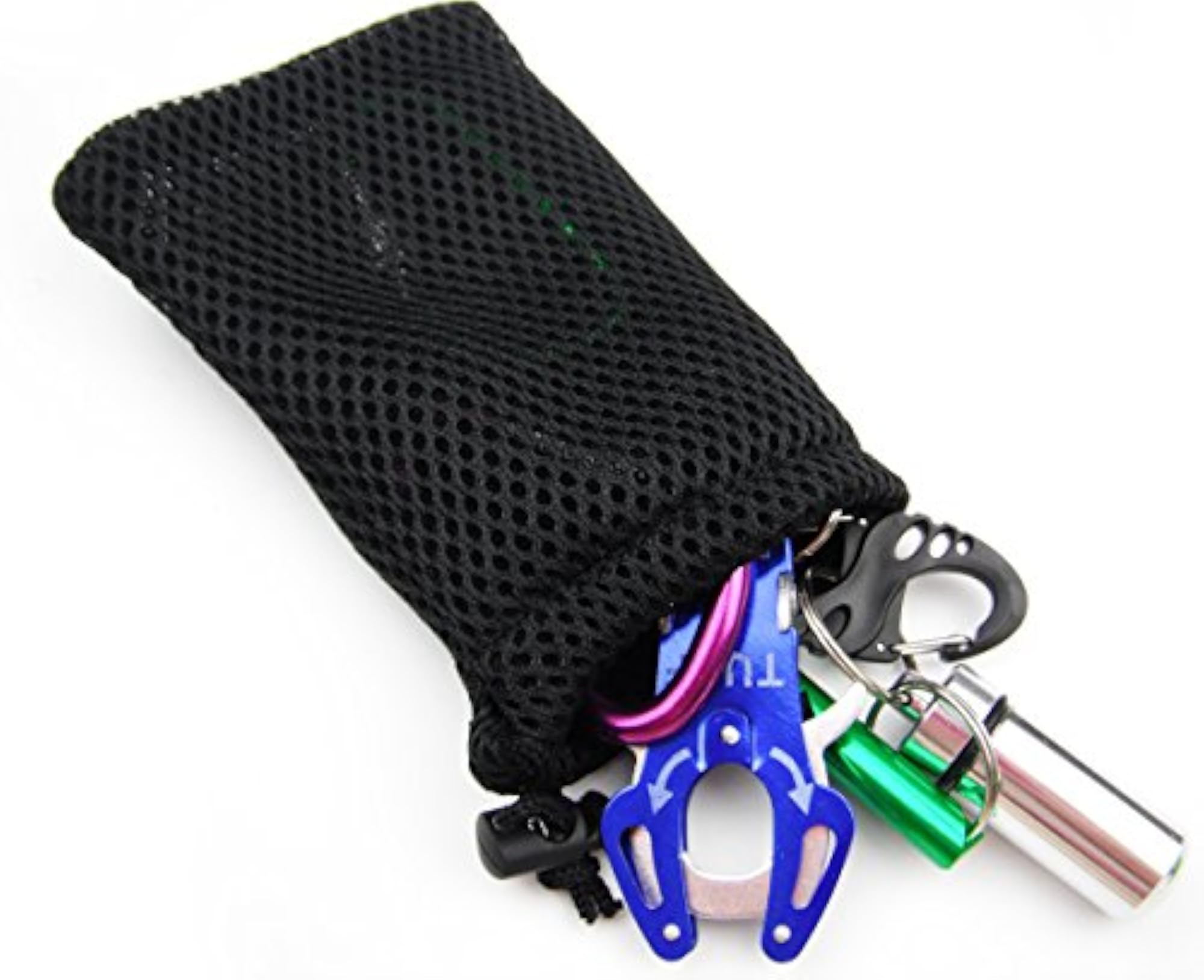 6pcs Nylon Mesh Drawstring Bag Pouches