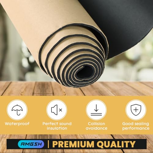 Image of Sponge Neoprene with Adhesive Foam Rubber Sheet 1 /8 inch Thick *12 inch Wide X 48 inch Long, Padding Gaskets,Crafts for Weather proofing or Stripping DIY Gasket Sealing Material