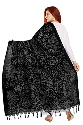 RANI SAAHIBA Women's Art Silk Printed Dupatta