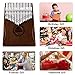Kalimba Thumb Piano 17 Keys RANMING Mbira Finger Piano Kalimba Gifts for Adults Kids Beginners With Portable Handbag and Tune Hammer Thumb Pianos Finger Harp (Mahogany-Hand Rest-Brown)
