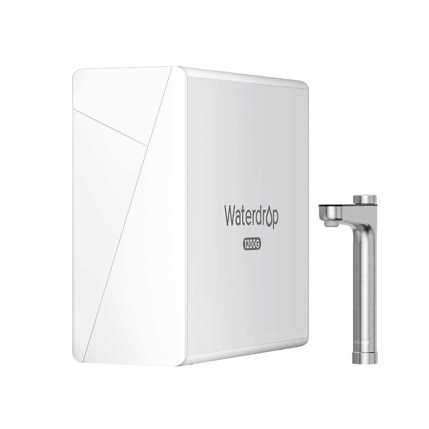Waterdrop X12 Tankless Reverse Osmosis Water Filter, NSF/ANSI 58 & 372 Certified, 1200 GPD Reverse Osmosis System, 11-Stage Filtration Undersink RO, 3:1 Pure to Drain, Alkaline Mineral, Ivory White