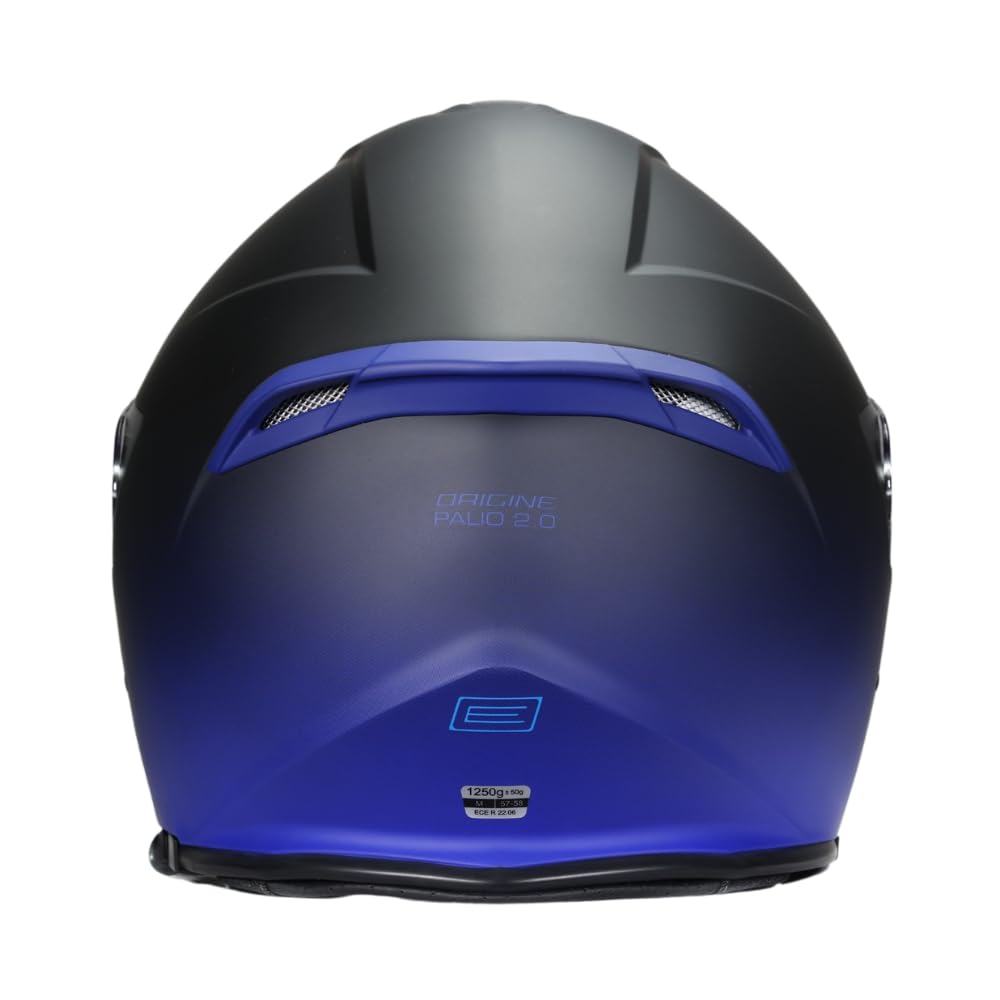 ORIGINE Casco Jet de Moto Abierto 3/4 con Doble Visera Apto para Scooters Homologado ECE2206