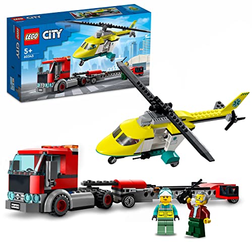 DENKRIESEN - Stadt Land VOLLPFOSTEN® - JUNIOR Edition - Für Kinder und Jugendliche | Spielblock Geburtstagsgeschenk | Familienspiel | Stadt Land Fluss | Kinderspiel 3 LEGO 60343 City Hubschrauber Transporter, Spielzeug ab 5 Jahren mit LKW, Rettungshubschrauber und Minifiguren, Geschenkidee