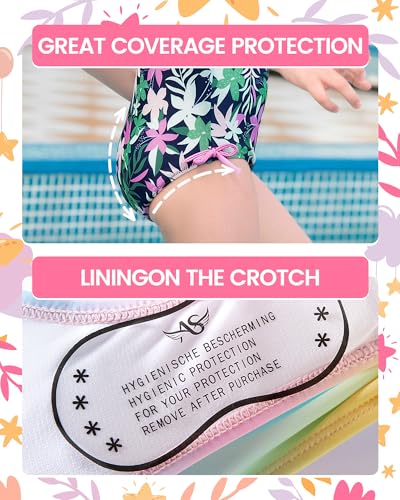 Image of Angel season Girls Swimsuits Kids Bathing Suit One Piece Swimwear with UPF 50+ Cute