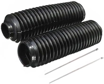 2 x Motorcycle Rubber Front Fork Cover Dust Gaiters Gaitor Boot Shock -235x35x52mm