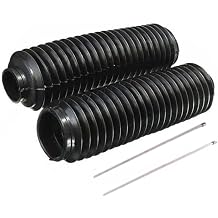 2 x Motorcycle Rubber Front Fork Cover Dust Gaiters Gaitor Boot Shock -235x35x52mm