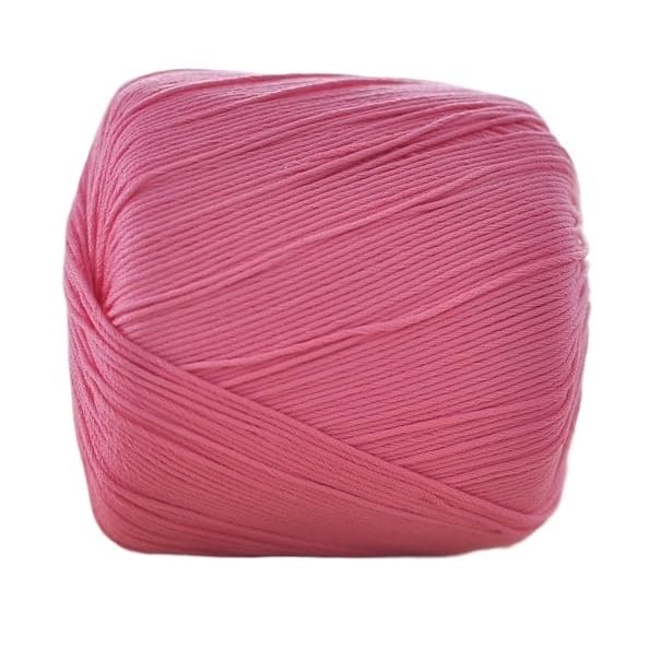 Fil coton peigné taille 3 pour crochet et tricot lot de 5 rouleaux 50g