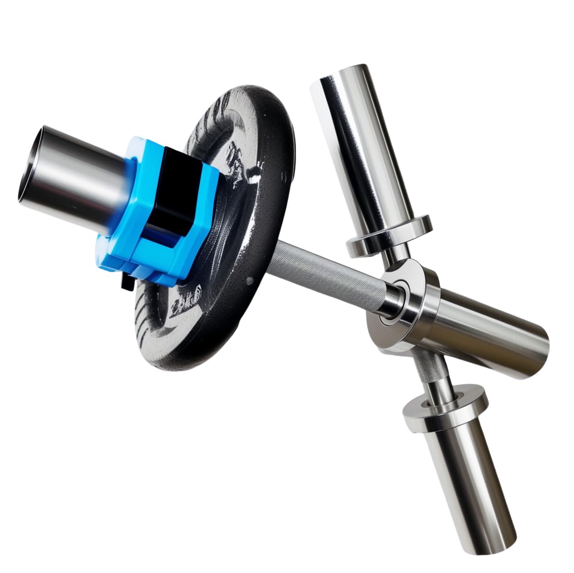 Barre d'haltères olympique de 50 mm, barres d'haltères réglables pour plaques de poids, poids d'haltères de 40,6 cm, idéal pour la salle de sport à la maison et la musculation