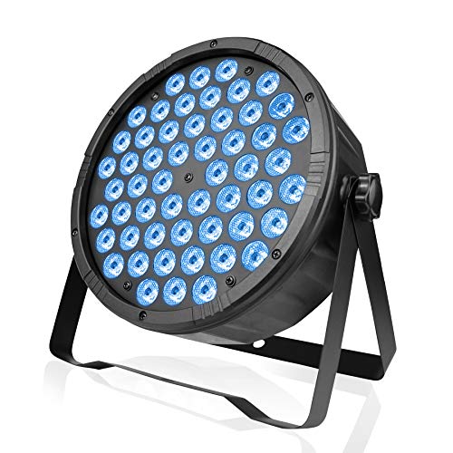 Betopper DJ Par Lights, 54x1.5W LED Par Lights RGB DJ Lights DMX Stage Lights Sound Activated Mini Wash Lights for Party Wedding Disco Club Camping Dancing DJ Shows Festival