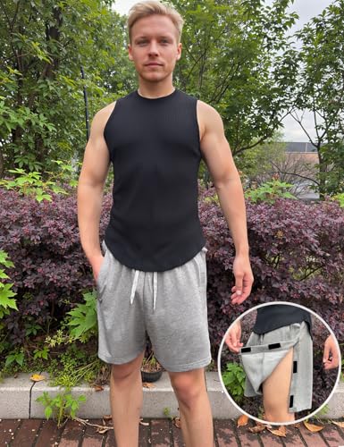 Unisex Tear Away Shorts Breakaway Athletic Shorts with Pockets Post Hip Knee Surgery Recovery Shorts for Men & Women4