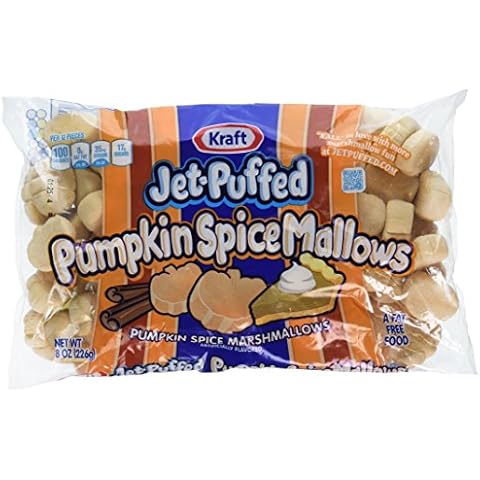 Kraft, Jet-Puffed, Pumpkin Spice Marshmallows, 8oz Bag (Pack of 3) Cover