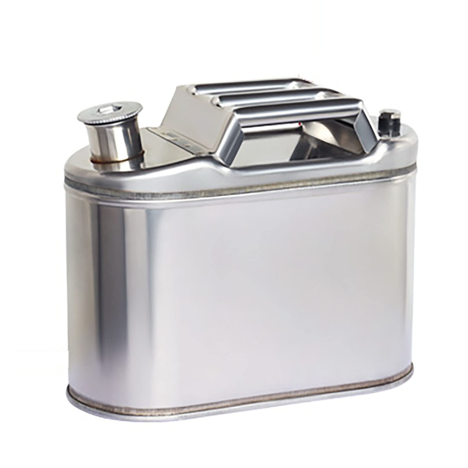 jerry can， Petrol Can 5L/10L/15L/20L, 201 Stainless Steel Portable Gas, Spare Fuel Tank for Automobile and Motorcycle(5L)